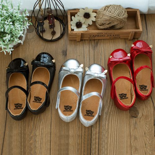 Chaussures enfants en cuir JONBOBO ronde pour printemps - semelle TPR Ref 1008715