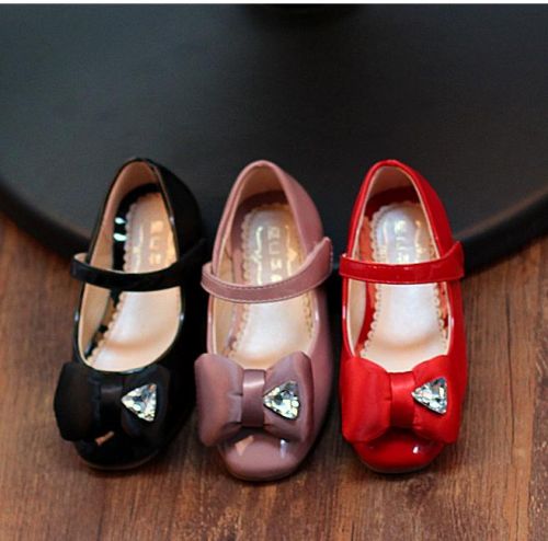 Chaussures enfants en PU tête carrée pour printemps - Ref 1009127