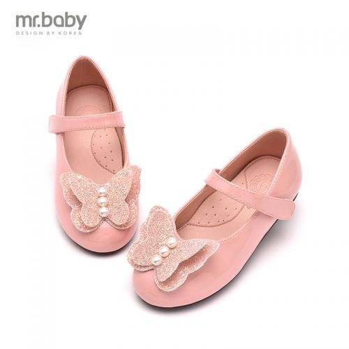Chaussures enfants en PU MRBABY ronde paillette pour printemps - semelle caoutchouc antidérapant Ref 1009215