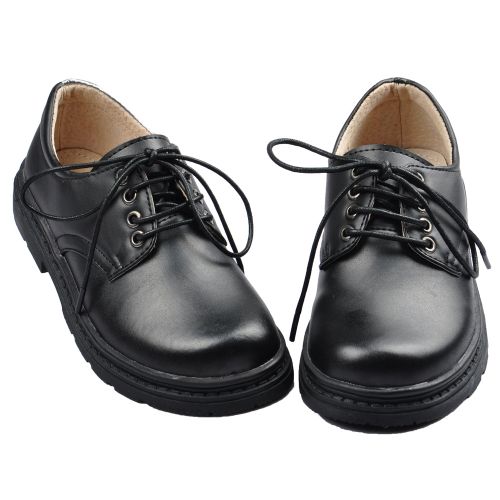 Chaussures enfants en cuir ronde coutures pour Toute saison - semelle caoutchouc Ref 1009259
