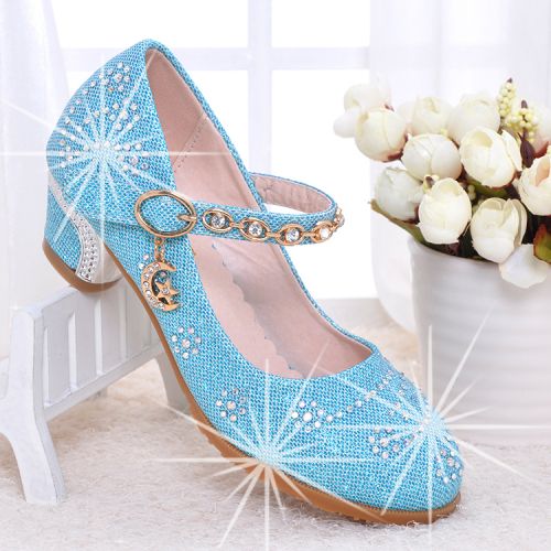 Chaussures enfants en PU ronde avec perles pour printemps - semelle caoutchouc Wear Ref 1009277