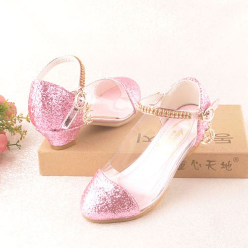 Chaussures enfants en PU ronde paillette pour printemps - semelle TPR Ref 1009292