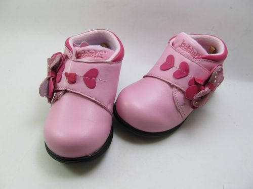 Chaussures enfants en cuir ronde pour hiver - semelle caoutchouc Ref 1009404