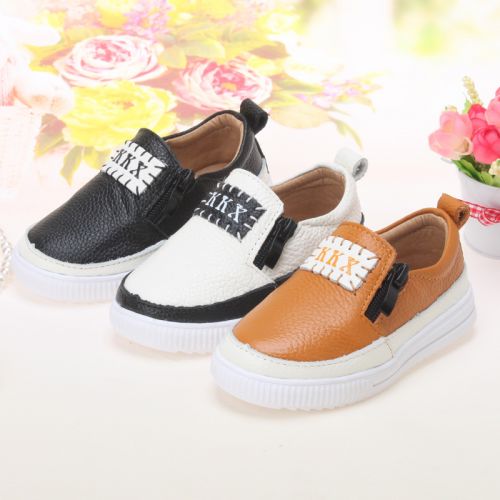 Chaussures enfants en cuir XQT.GZ ronde pour Toute saison - semelle caoutchouc Ref 1009478