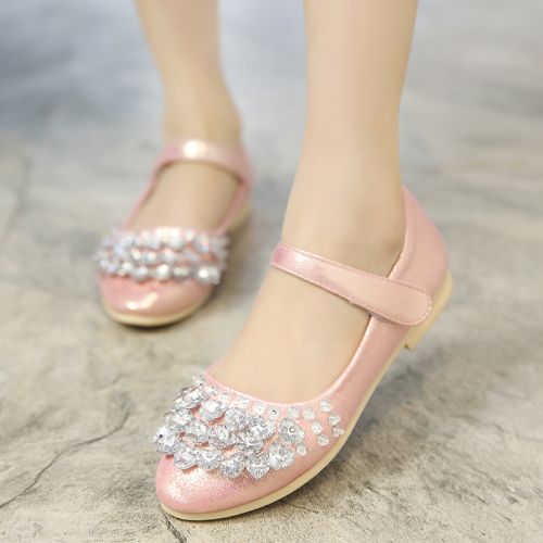 Chaussures enfants ronde houppe pour printemps - semelle caoutchouc antidérapant Ref 1009702