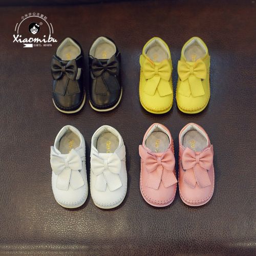 Chaussures enfants en cuir ronde pour printemps - semelle caoutchouc Ref 1009768