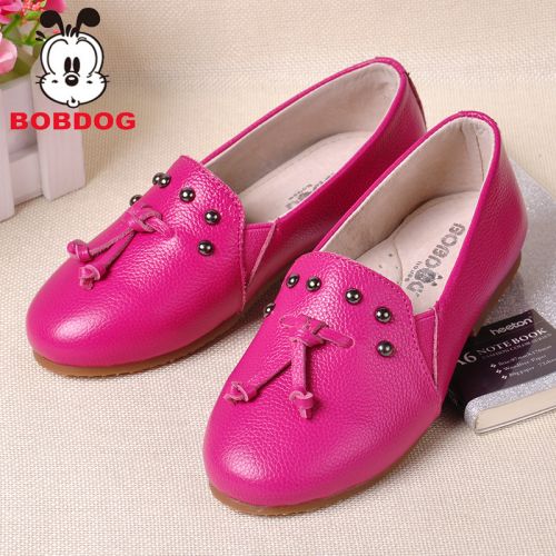 Chaussures enfants en cuir BOBDOG ronde pour printemps - semelle caoutchouc Ref 1009907