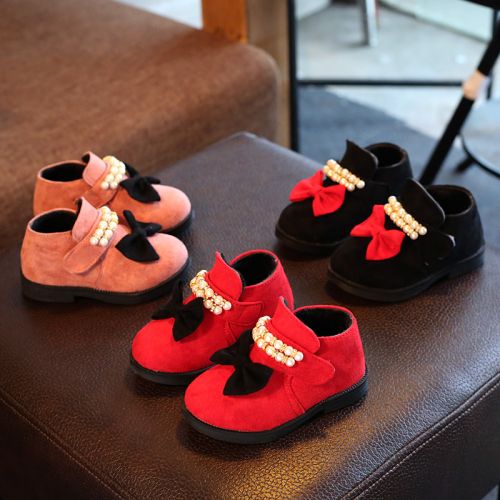 Chaussures enfants en similicuir ronde pour printemps - semelle caoutchouc Ref 1009990