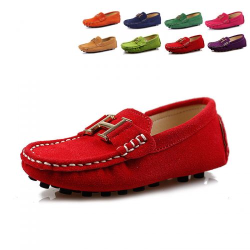 Chaussures enfants en de vache, Nubuck, NEWCASHING ronde métal pour Toute saison - semelle EVA Ref 1010087