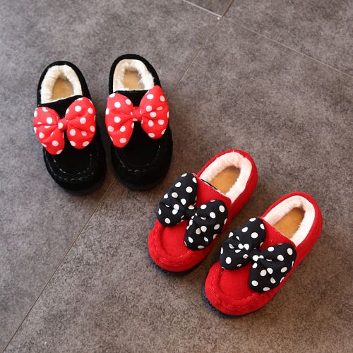 Chaussures enfants en de vache, Nubuck, ronde pour hiver - semelle caoutchouc Ref 1010171