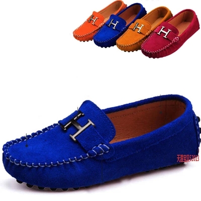 Chaussures enfants en cuir tête carrée pour Toute saison - Ref 1010200