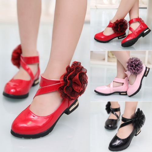 Chaussures enfants en PU ronde coutures cuir pour printemps - semelle Ref 1010215