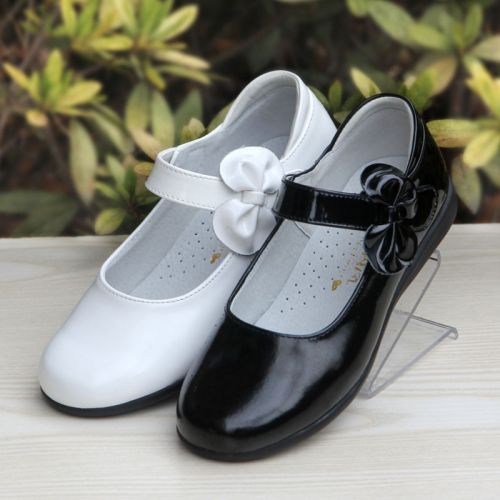 Chaussures enfants en cuir de vache fendu ronde coutures pour printemps - semelle caoutchouc naturel Ref 1010357