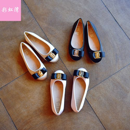 Chaussures enfants ronde métal pour printemps - semelle caoutchouc Ref 1010377