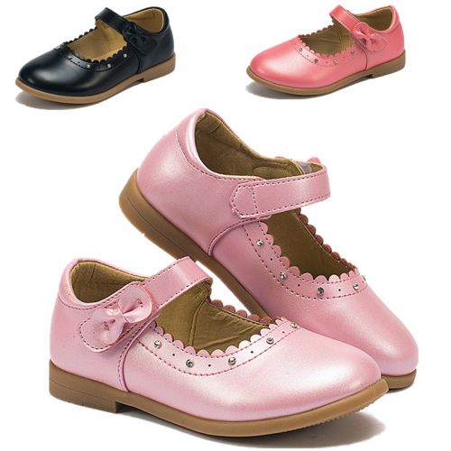 Chaussures enfants en PU pointu avec perles pour été - Ref 1010819