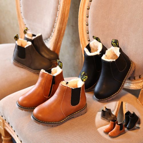 Chaussures enfants en similicuir pour hiver - semelle TPR Ref 1011025