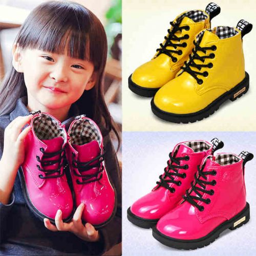 Chaussures enfants en PU ronde pour printemps - semelle caoutchouc Ref 1011027