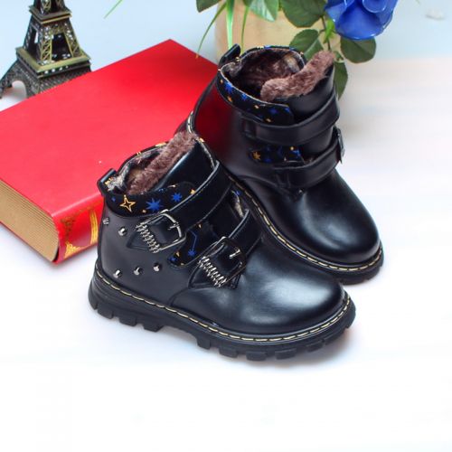 Chaussures enfants en cuir synthétique ronde pour hiver - semelle EVA Ref 1011036