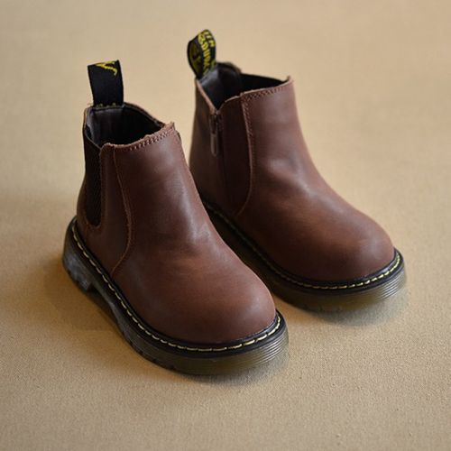 Chaussures enfants en cuir ronde pour Toute saison - semelle caoutchouc Wear Ref 1011141