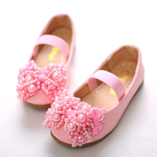 Chaussures enfants en PU BOBO ANGEL ronde avec perles pour printemps - Ref 1011209