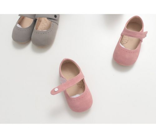 Chaussures enfants en peau de porc ronde pour printemps - Ref 1011213
