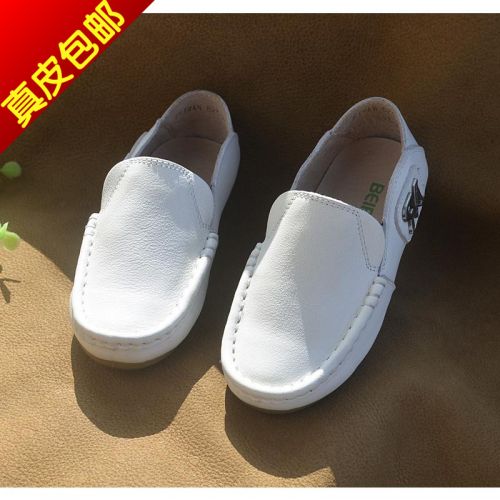 Chaussures enfants en de vache, Nubuck, ronde métal pour Toute saison - semelle caoutchouc naturel Ref 1011294