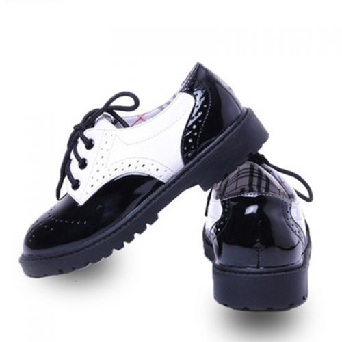 Chaussures enfants en PU ronde coutures cuir pour Toute saison - semelle fond composite Ref 1011525