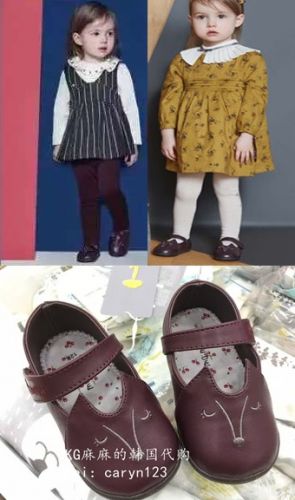 Chaussures enfants en cuir synthétique ronde pour printemps - Ref 1011736