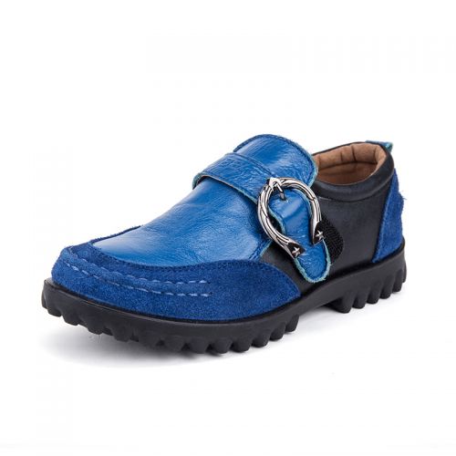 Chaussures enfants en cuir synthétique JMBEAR ronde coutures pour printemps - semelle Ref 1011940