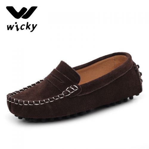 Chaussures enfants en cuir WICKY ronde pour printemps - Ref 1011977