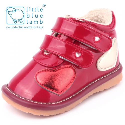 Chaussures enfants en PU LITTLE BLUE LAMB ronde pour hiver - Ref 1012042