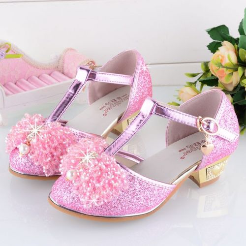 Chaussures enfants en PU ronde avec perles pour Toute saison - semelle caoutchouc antidérapant Ref 1012098