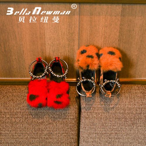 Chaussures enfants en BELLA NEWMAN ronde métal pour printemps - semelle plastique Ref 1012155