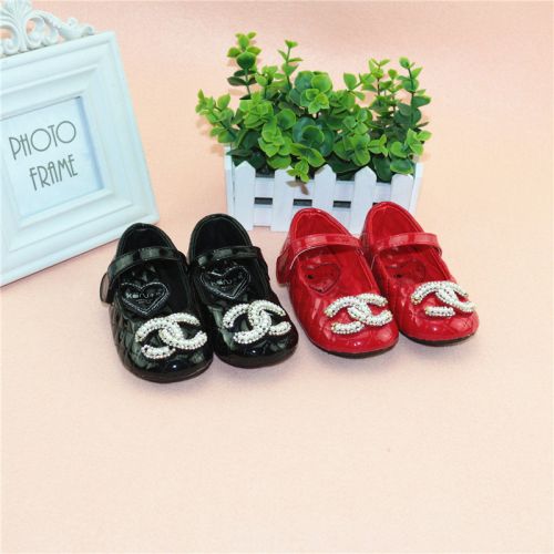 Chaussures enfants en cuir synthétique ronde avec perles pour Toute saison - semelle caoutchouc naturel Ref 1012180