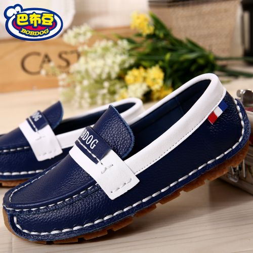 Chaussures enfants en cuir BOBDOG ronde pour printemps - semelle caoutchouc Ref 1012308