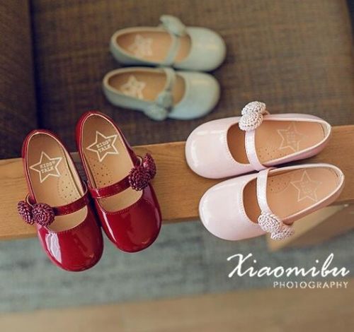 Chaussures enfants en similicuir ronde pour printemps - semelle caoutchouc Ref 1012410