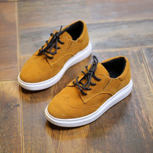 Chaussures enfants en similicuir CONNCHE pointu coutures cuir pour printemps - semelle caoutchouc antidérapant Ref 1012474