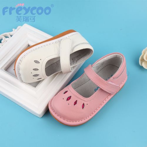 Chaussures enfants en cuir FREYCOO ronde creux pour printemps - Ref 1012608