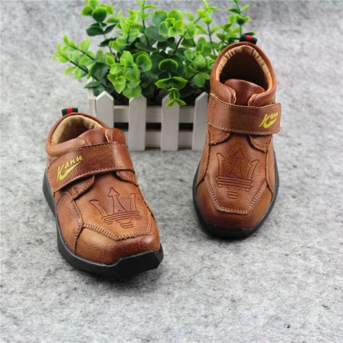 Chaussures enfants ronde coutures cuir pour Toute saison - semelle caoutchouc Wear Ref 1012732