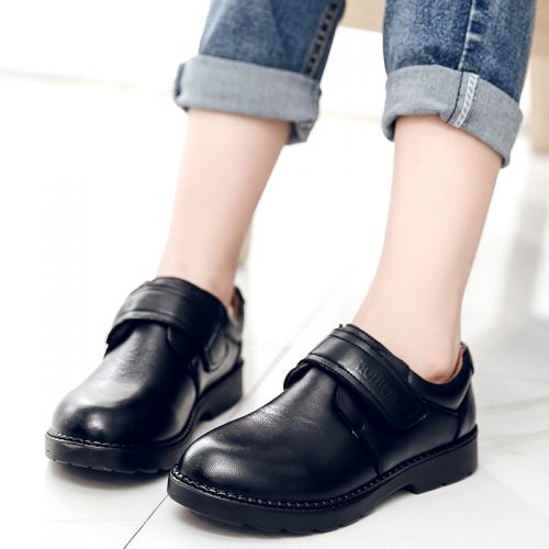 Chaussures enfants en cuir KINDDOG ronde coutures pour printemps - semelle PU Ref 1012808