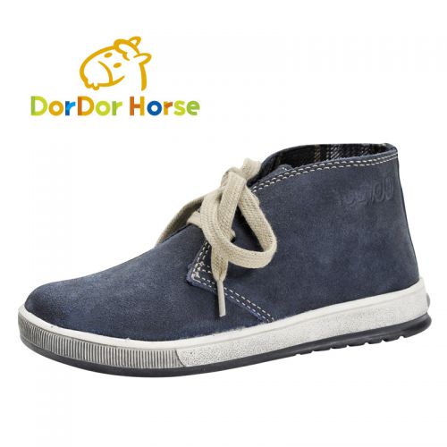 Chaussures enfants en cuir DORDOR HORSE pour hiver - semelle caoutchouc Ref 1012943
