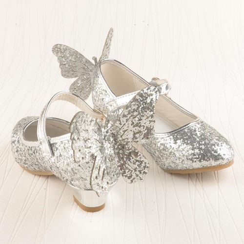 Chaussures enfants en PU ronde paillette pour printemps - semelle caoutchouc Ref 1012961
