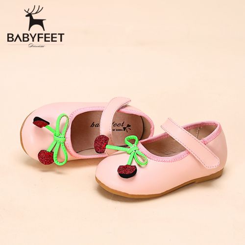 Chaussures enfants en similicuir BABYFEET ronde pour printemps - Ref 1013043