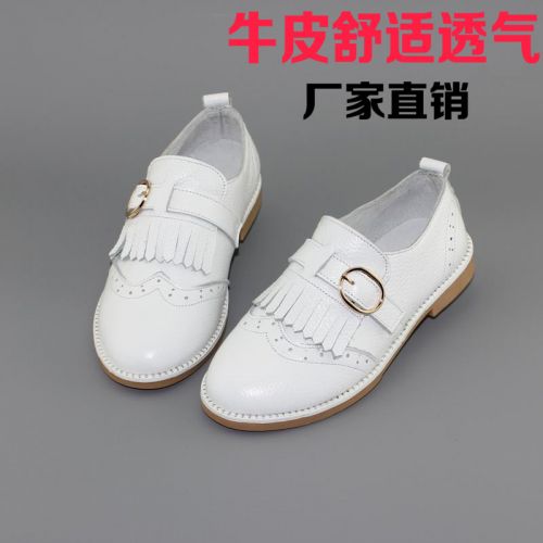 Chaussures enfants en cuir ronde rivet pour printemps - Ref 1013146