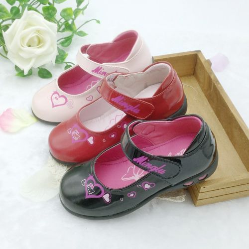 Chaussures enfants en cuir ronde pour printemps - semelle caoutchouc Wear Ref 1013277