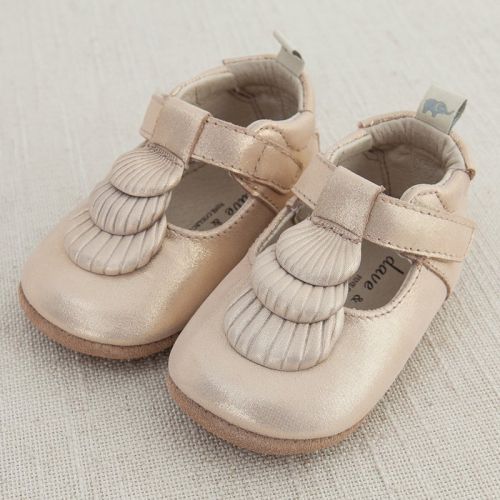 Chaussures enfants en peau de mouton DAVEBELLA ronde paillette pour printemps - semelle Ref 1013550