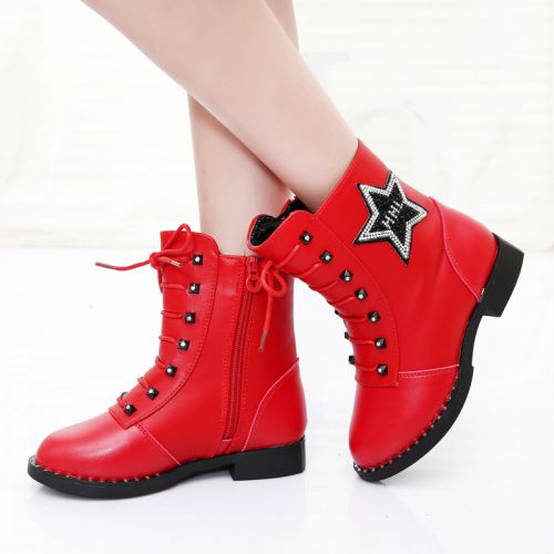 Chaussures enfants en similicuir COOKBIOUR ronde pour Toute saison - semelle caoutchouc Ref 1013587