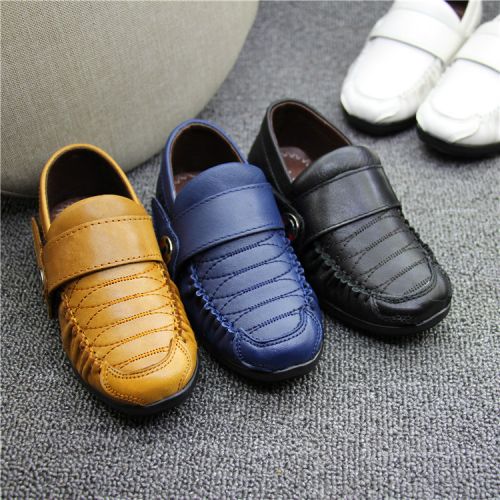Chaussures enfants en cuir ronde pour Toute saison - semelle caoutchouc naturel Ref 1013593