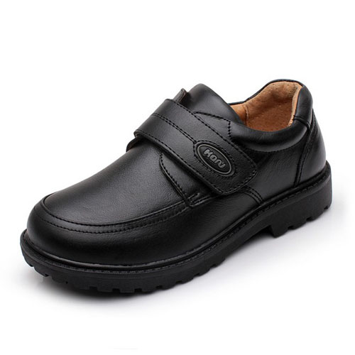 Chaussures enfants en cuir ronde pour printemps - semelle caoutchouc Ref 1013625
