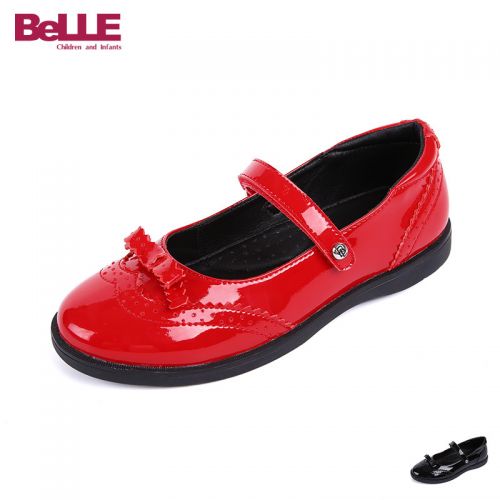 Chaussures enfants en peau de porc BELLE pointu pour printemps - semelle PU Ref 1013809